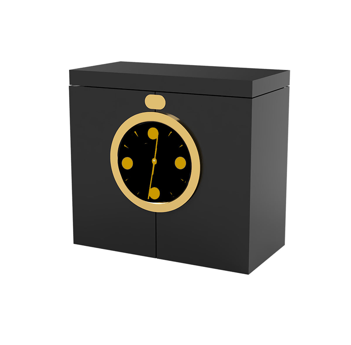 JEWELRY BOX CLOCK - BLACK