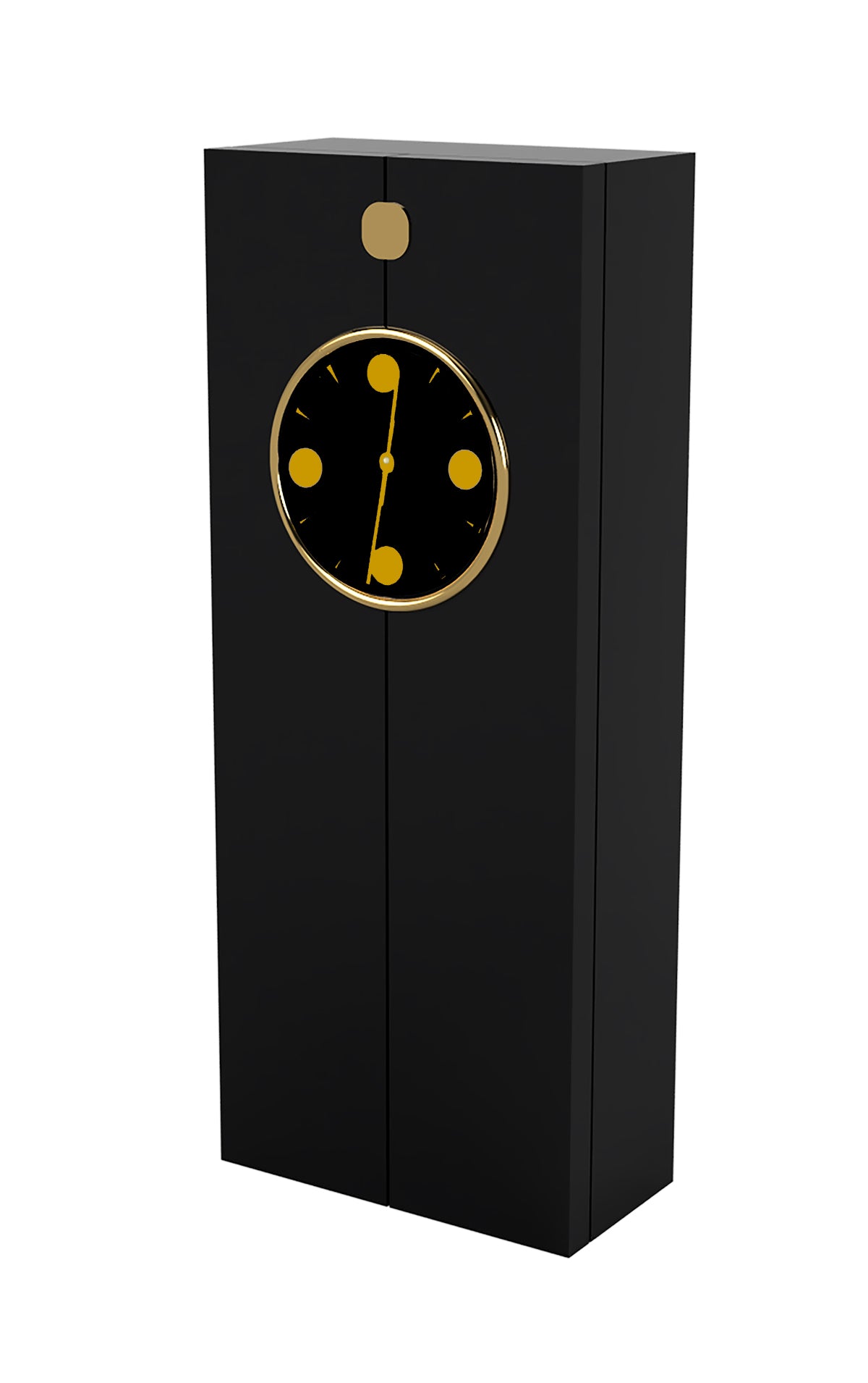 NECKLACE JEWELRY BOX CLOCK - BLACK