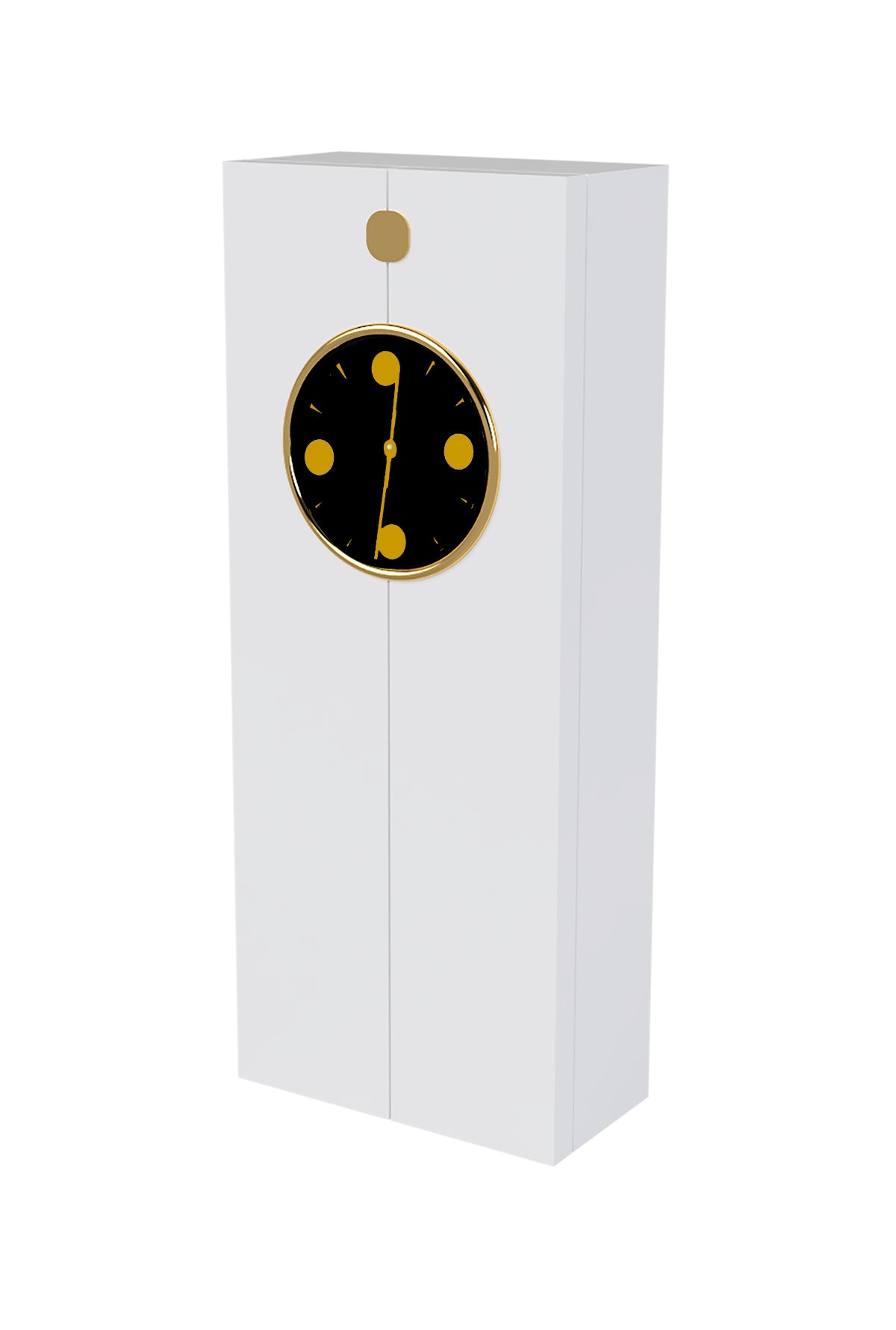 NECKLACE JEWELRY BOX CLOCK - WHITE