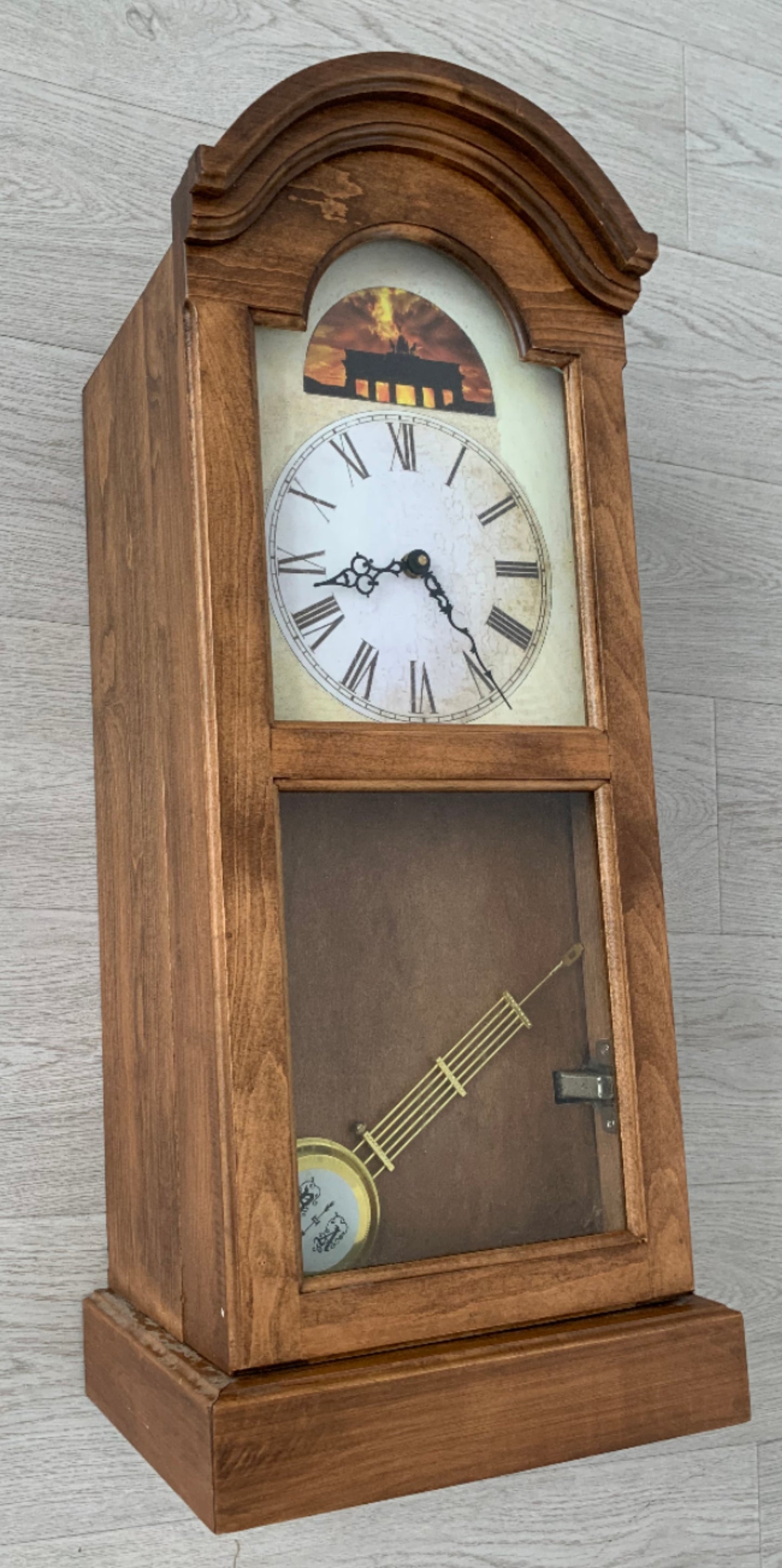 MANTLE CLOCKS with HIDDEN STORAGE - TRADITIONAL OAK STYLE from ONE GOLDEN SOUTH