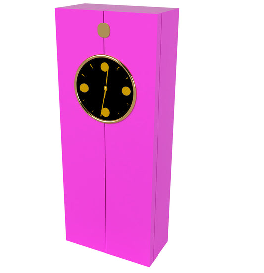 NECKLACE JEWELRY BOX CLOCK - PINK