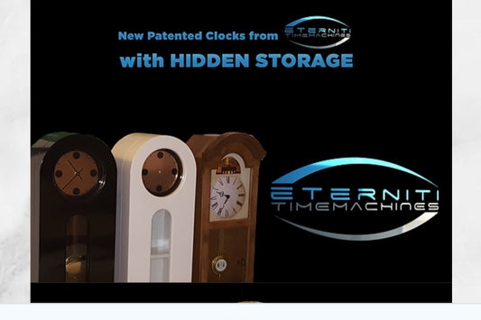 MANTLE CLOCKS with HIDDEN STORAGE - TRADITIONAL OAK STYLE from ONE GOLDEN SOUTH